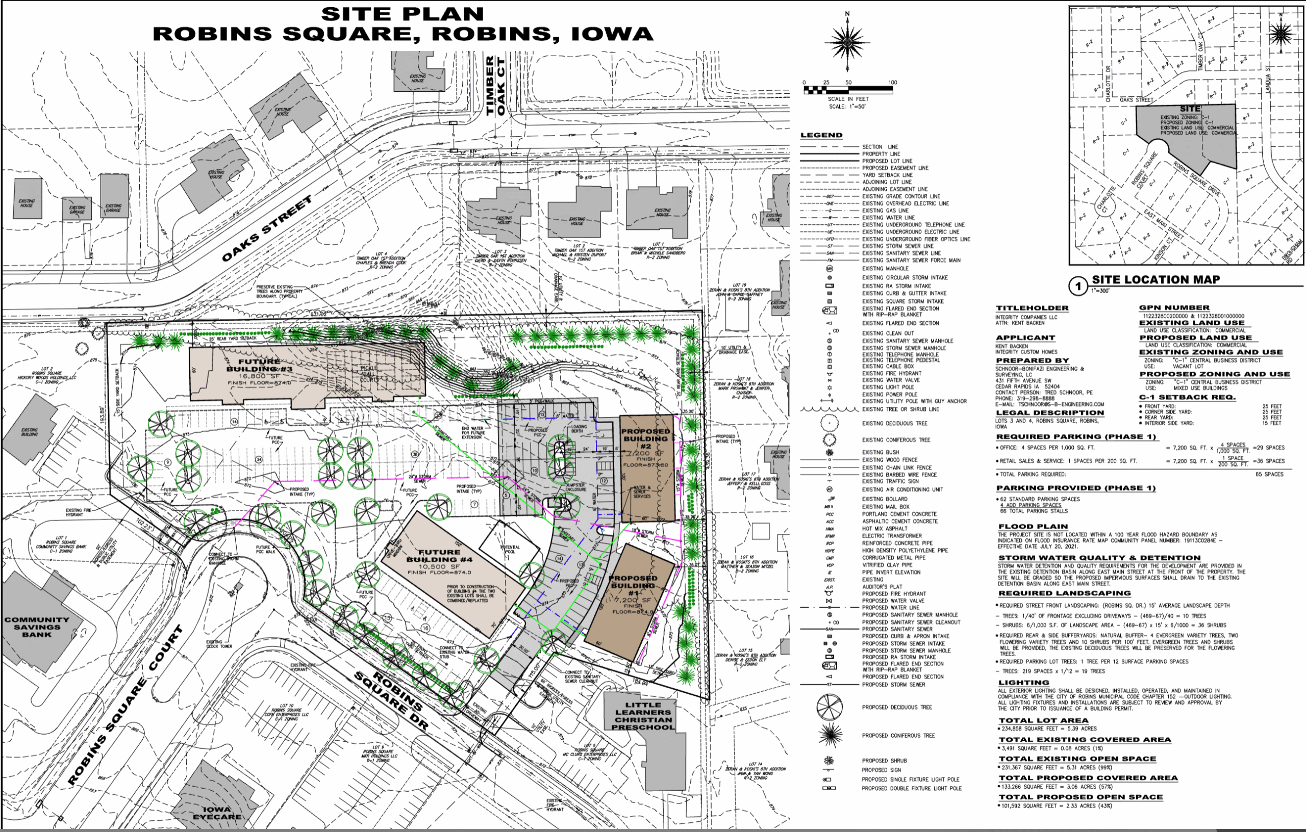 Robins Square approved site plan